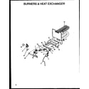 Amana GMI060A40A/P1171611F burners & heat exchanger diagram