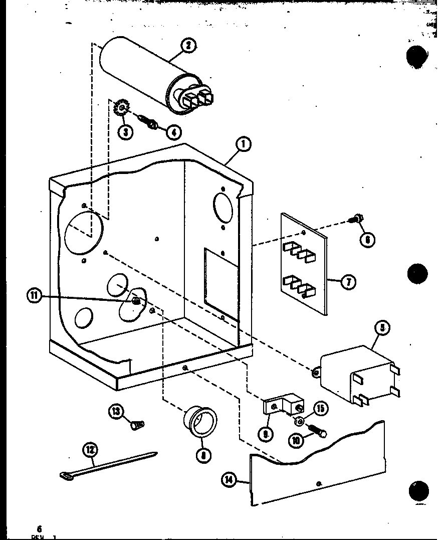 Amana ERGW0012-1A/P68191-1F control box diagram