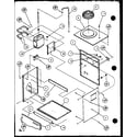 Amana ERGW00121A/P6819105F cabinet assembly diagram