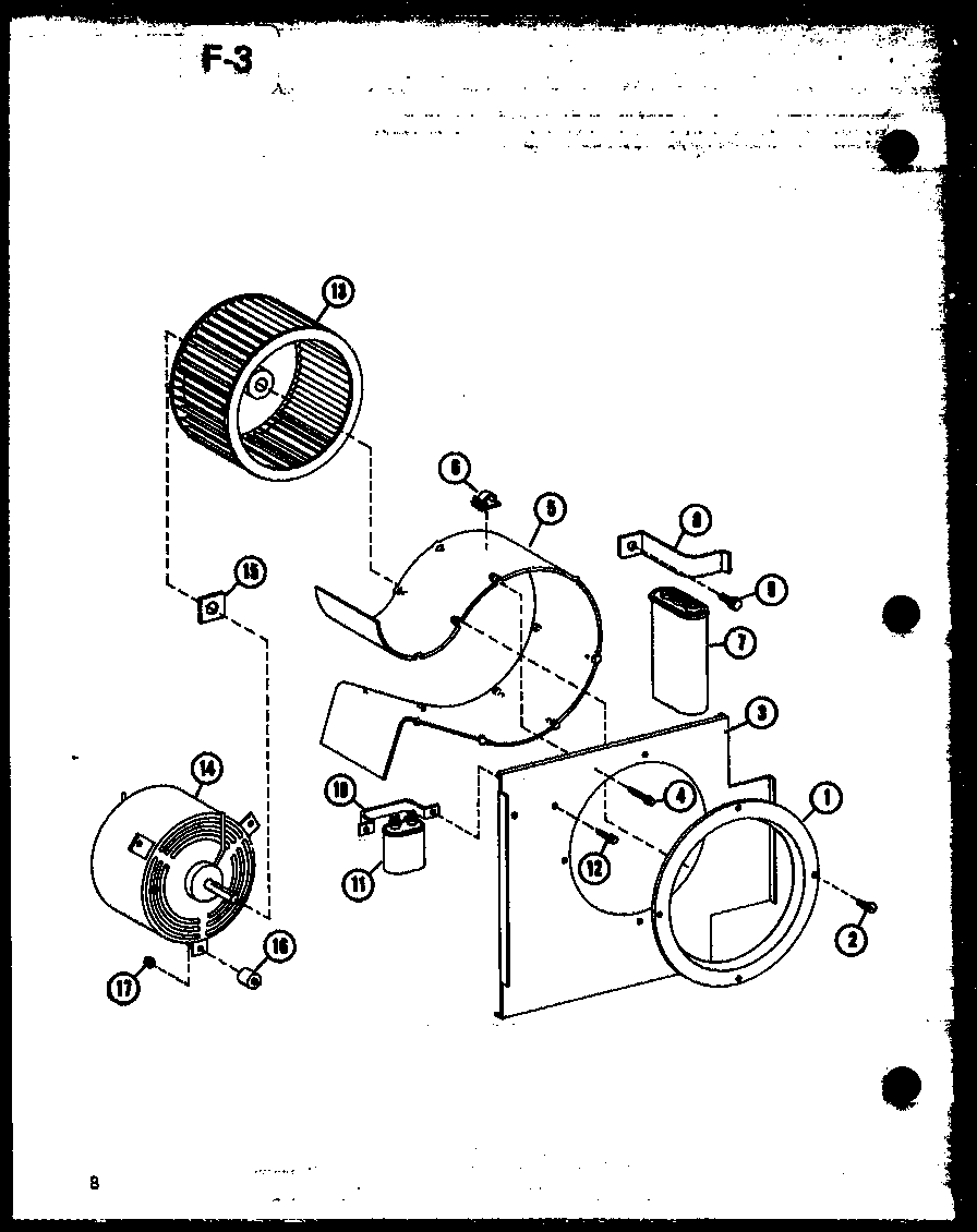 Amana 912-3E3.5T/P67858-29R blower assembly diagram