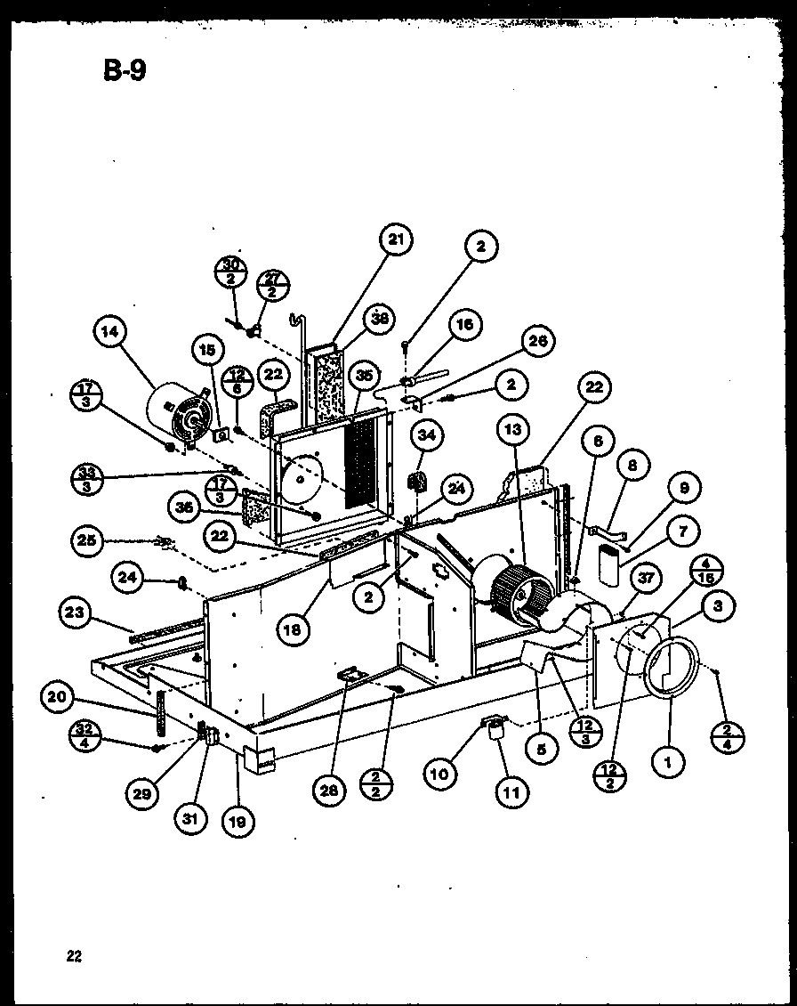 Amana 230V.-3.5KW (ptc12-300a/p69002-3r) (ptc12-400a/p69002-8r) (ptc12-500a/p69002-11r) diagram