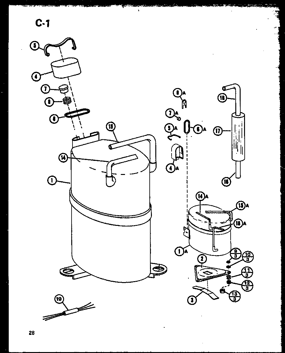 Amana 230V.-3.5KW (ptc12-300a/p69002-3r) (ptc12-400a/p69002-8r) (ptc12-500a/p69002-11r) diagram