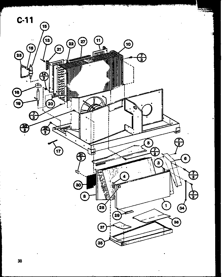 Amana 230V.-3.5KW (ptc15-300a/p69002-5r) (ptc15-400a/p69002-9r) (ptc15-500a/p69002-12r) (ptc15-300b/p69002-14r) diagram