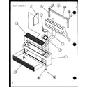 Amana 230/208V.,2.5KW front assembly (pth15350edg/p1113204r) (pth12350edg/p1113205r) diagram