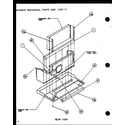 Amana 230/208V.,2.5KW chassis mechanical parts assy (pth15350edg/p1113204r) (pth12350edg/p1113205r) diagram