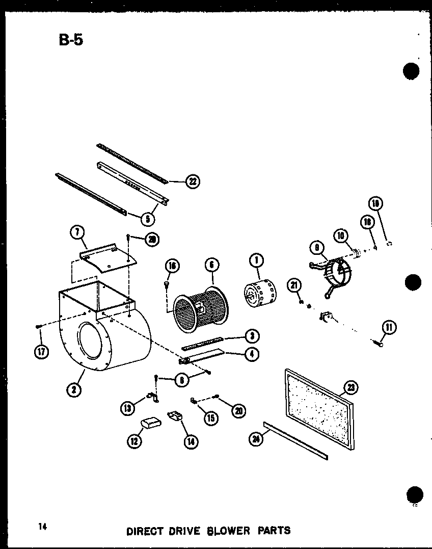 Amana GH105DJ/P96454-6F direct drive blower parts (gh65dj/p96454-1f) (gh65dj/p96454-19f) (gh80dj-4/p96454-23f) (gh80dj/p96454-2f) (gh80dj-2/p96454-3f) (gh80dj-3/p96454-4f) diagram