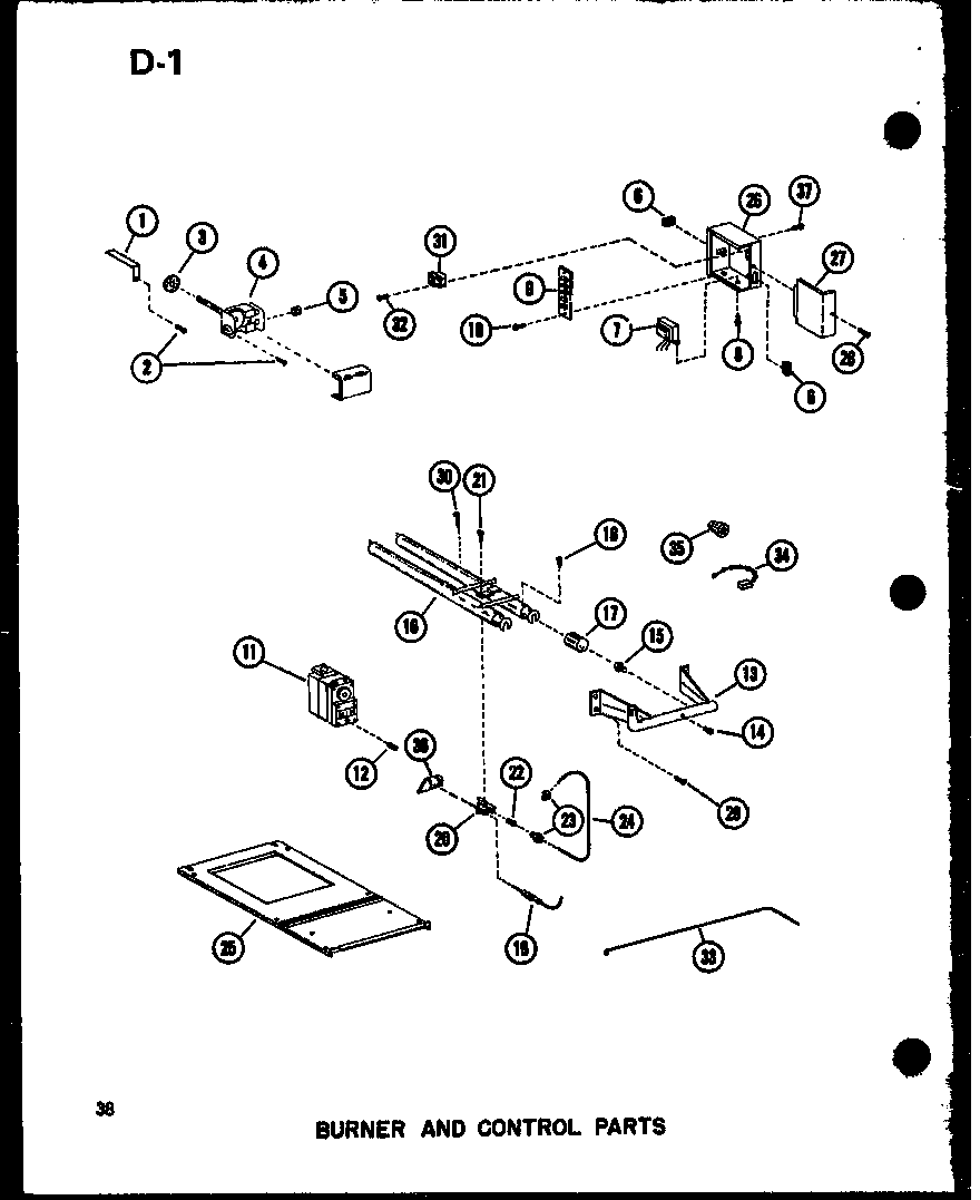Amana GH105DJ/P96454-6F burner and control parts (gh120dj-4/p96454-10f) (gh120dj-5/p96454-11f) (gh120dj/p96454-27f) (gh120dj-4/p96454-28f) (gh120dj-5/p96454-29f) (gh120j-r3/p96454-12f) diagram