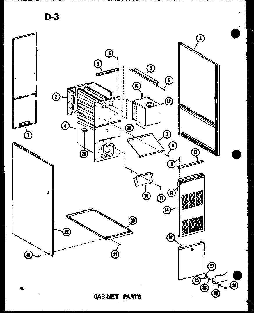 Amana GH105DJ/P96454-6F cabinet parts diagram