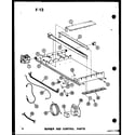 Amana GS100DA-R4/P96362-7F burner and control parts diagram