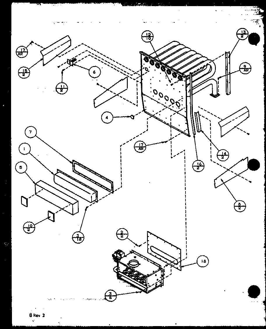 Amana GUD070B40A/P1115003F collector box diagram