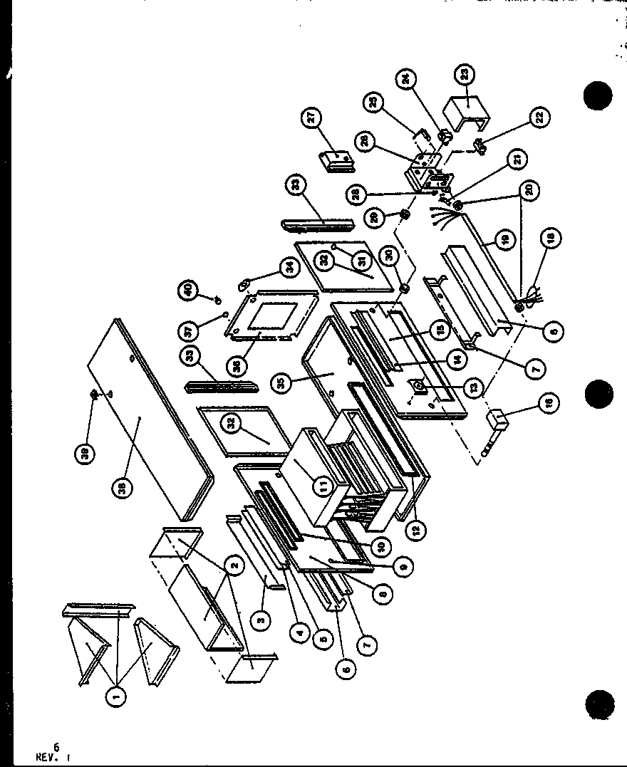 Amana GSE75DN4C/P9661211F furnace body diagram