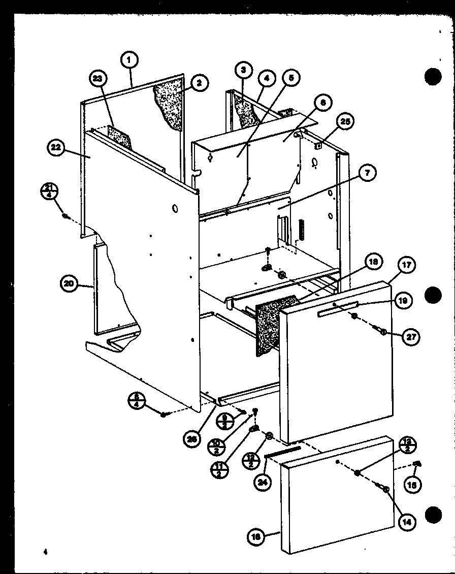 Amana EGHE60DA-3/P69059-3F cabinet diagram