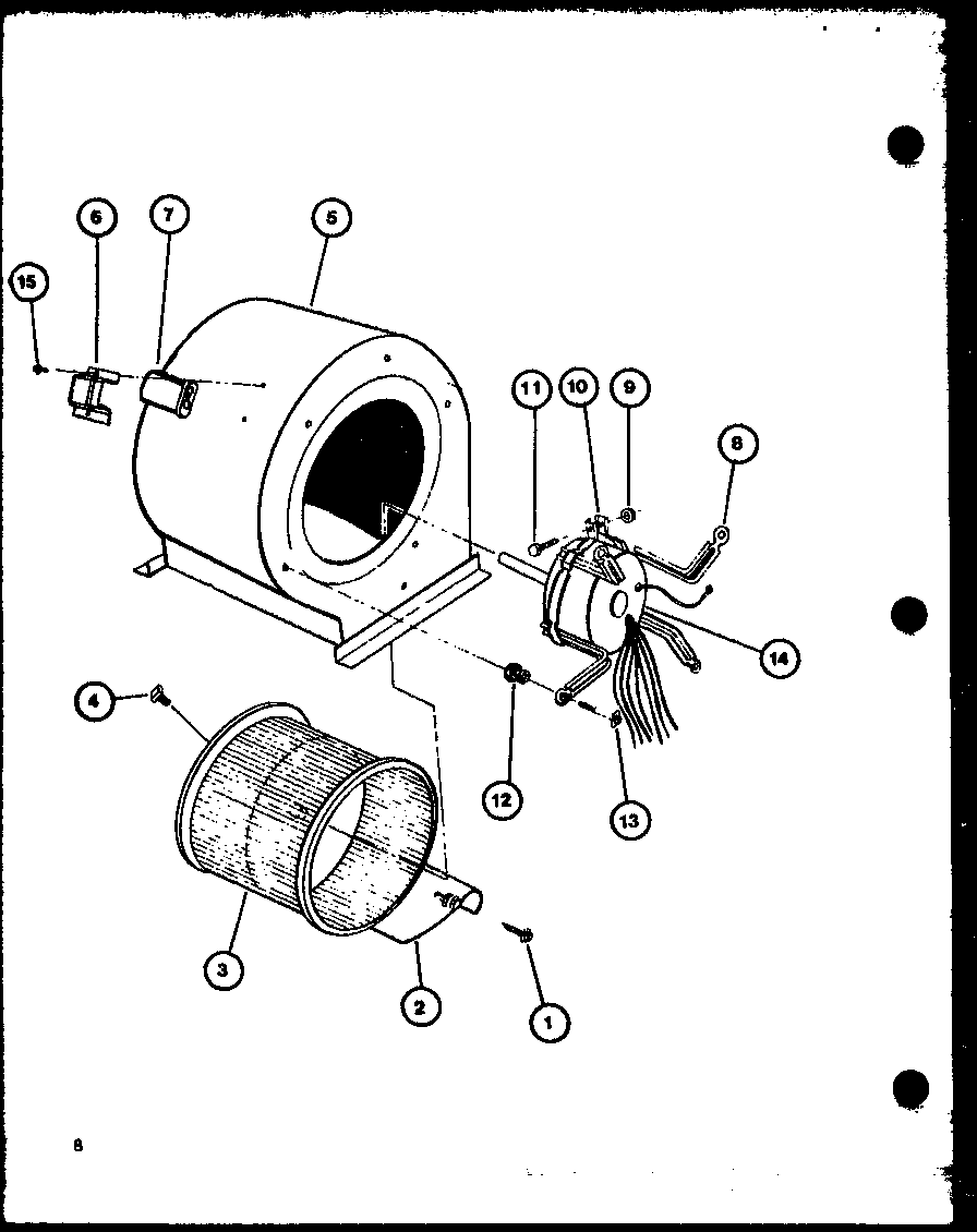 Amana GC75-3/P69589-2F blower assembly diagram