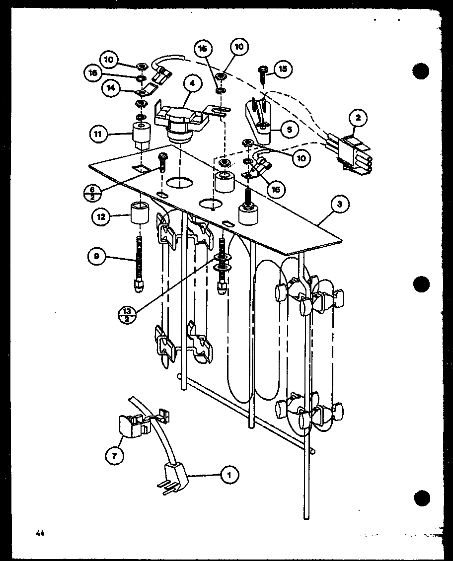 Amana PTH12300D/P6999604R (230v.-3.5kw) (265v.-3.5kw) (265v.-4.0kw) (230v.-5.0kw) (265v.-5.0kw) (265v.-2.5kw) (230v.-2.5kw) diagram