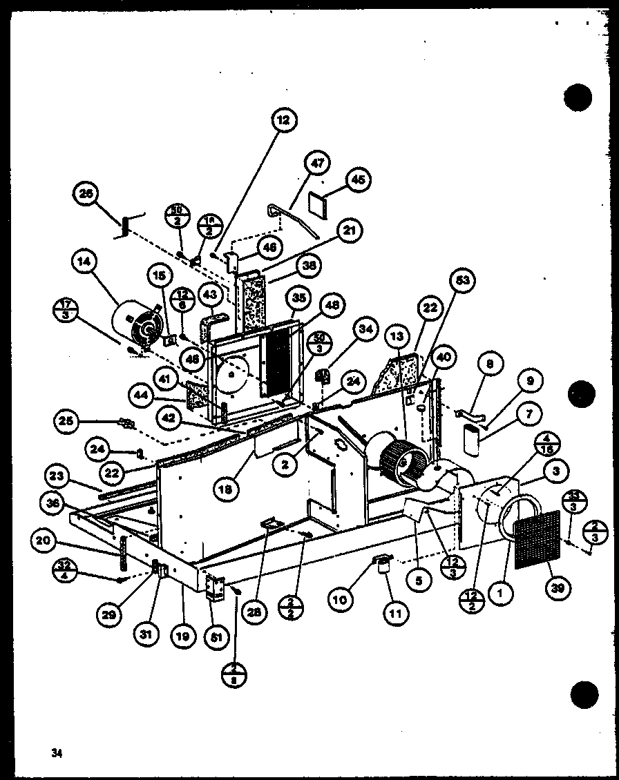 Amana 611-0107-01 (ptc15300b/p9913520r) diagram