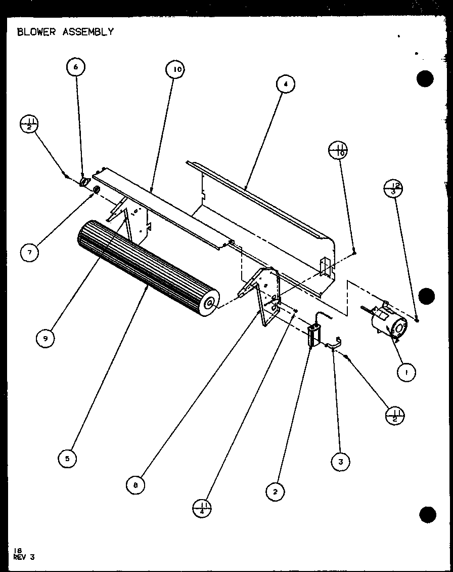 Amana PTH09400F/P1102701R blower assembly (pth07300e/p9806801r) (pth07400e/p9806901r) (pth07300ec/p9811801r) (pth07400ec/p9872301r) diagram