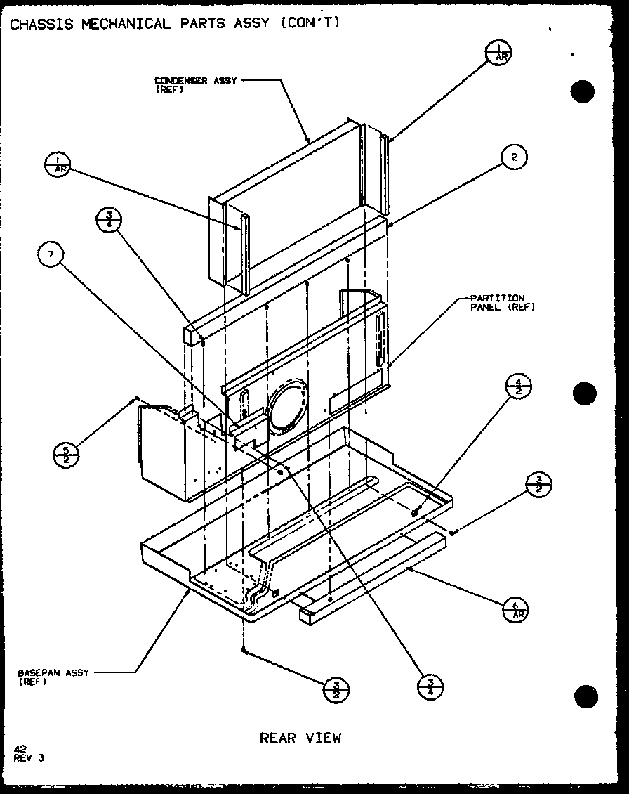 Amana PTH09400F/P1102701R chassis mechanical parts assy (pth09300f/p1102601r) (pth09400f/p1102701r) (pth09300fc/p1103001r) (pth09400fc/p1103101r) diagram