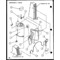 Amana PTH09300FC/P1103001R compressor & tubing (pth09300f/p1102601r) (pth09400f/p1102701r) (pth09300fc/p1103001r) (pth09400fc/p1103101r) diagram