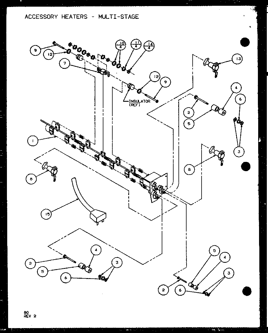 Amana 230/208V.,4.0KW hardware diagram