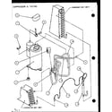 Amana PTH12400ER/P9872129R compressor & tubing (pth07400er/p9872101r) (pth07300er/p9812601r) diagram