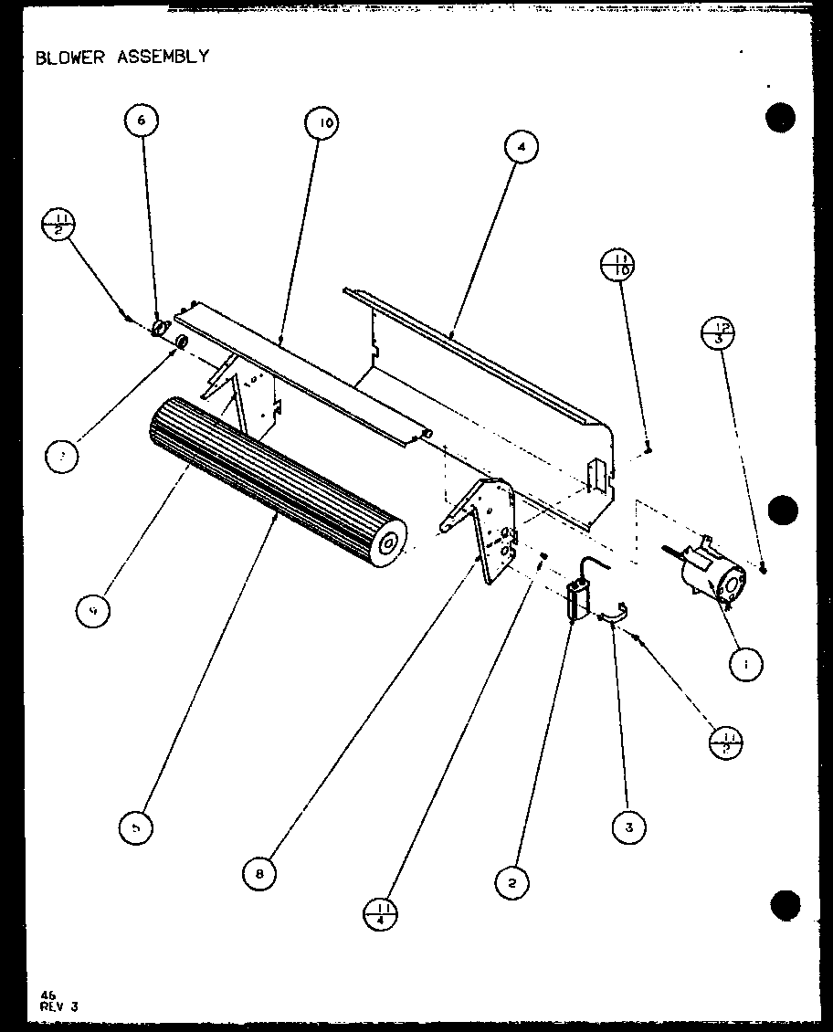 Amana PTH09300FR/P1103401R blower assembly (pth09300fr/p1103401r) (pth09400fr/p1103501r) diagram