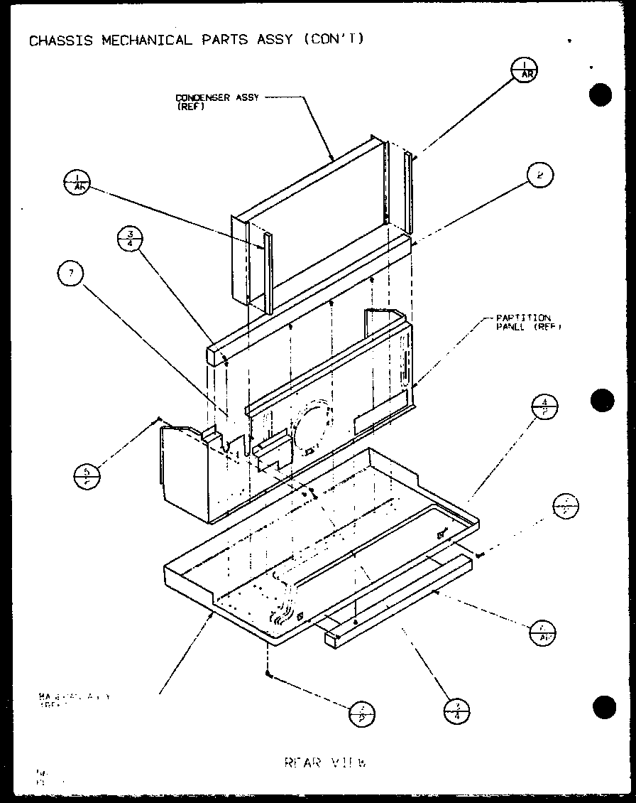 Amana PTH09300FR/P1103401R chassis mechanical parts assy (con^t) (pth12300er/p9812615r) (pth12400er/p9872115r) diagram