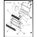 Amana PTC12300ER/P9812529R front assembly (ptc09300er/p9812508r) (ptc09400er/p9872208r) diagram