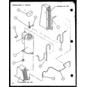 Amana PTC12300ER/P9812529R compressor & tubing (ptc09300er/p9812508r) (ptc09400er/p9872208r) diagram