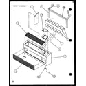 Amana PTC12300ER/P9812529R front assembly (ptc12300er/p9812529r) (ptc12400er/p9872229r) diagram