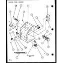 Amana PTC12300ER/P9812529R control panel assembly (ptc12300er/p9812529r) (ptc12400er/p9872229r) diagram