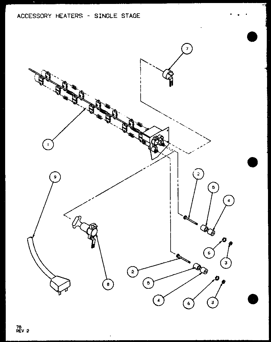 Amana PTC12400ER/P9872229R (230/208v.,1.5kw) (230/208v.,2.5kw) (230/208v.,3.0kw) (230/208v.,3.5kw) (265v.,1.5kw) (265v.,2.5kw) (265v.,3.0kw) (265v.,3.5kw) diagram