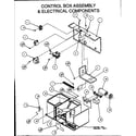 Amana PCB48B0002A/P1152303C control box assembly & electrical components diagram