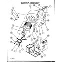 Amana PCA24B0002A/P1153601C blower assembly diagram
