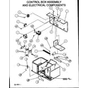 Amana PCA24B0002A/P1153601C control box assembly and electrical components diagram