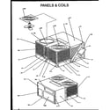 Amana LHA075A004A/P1160502C panels & coils diagram