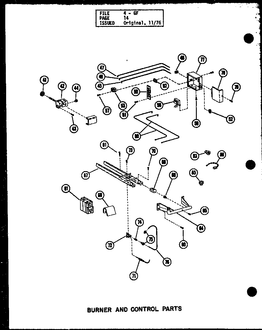 Amana GL160E-R4/P96328-17F burner and control parts          h506d11@belt drive blower (gl120e-r3/p96381-2f) (gl140e-r4/p96381-3f) (gl160e-r4/p96381-4f) (gl200e-r4/p96381-5f) diagram