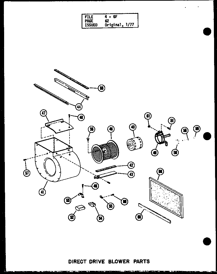 Amana GH80DE-4/P96380-5F direct drive blower parts (gh80de/p96420-2f) (gh105de-3/p96420-7f) (gh120de-5/p96420-11f) (gh140de-4/p96420-14f) diagram