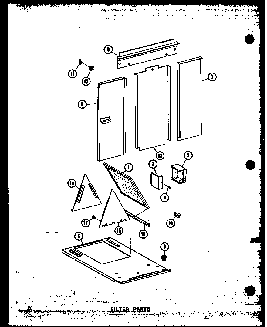 Amana GC105DJ-3/P96455-5F filter parts (gc65dj-2/p96455-9f) (gc80dj/p96455-10f) (gc80dj-3/p96455-11f) (gc105dj/p96455-12f) (gc105dj-3/p96455-13f) (gc120dj/p96455-14f) (gc120dj-3.5/p96455-15f) (gc140dj-4/p96455-16f) diagram