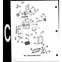 Amana GLE120M-R3/P96598-2F belt drive blower parts diagram