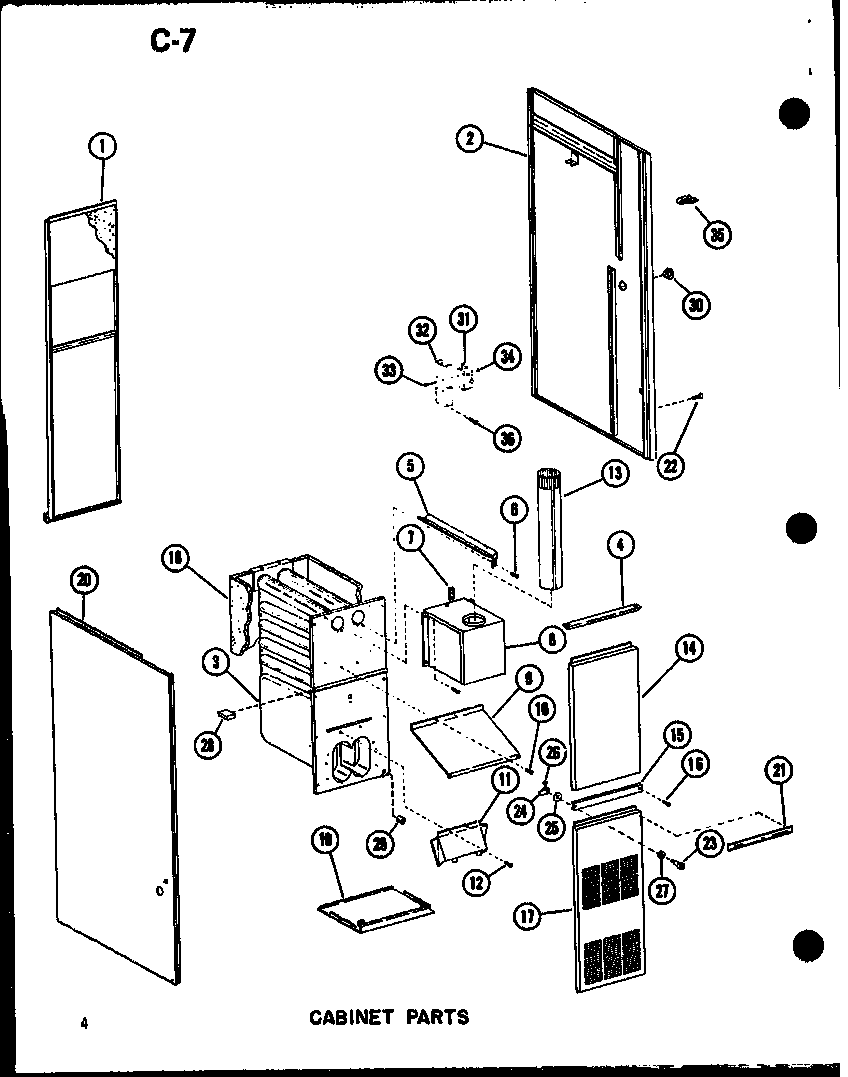 Amana GCE80DM/P96597-2F cabinet parts diagram