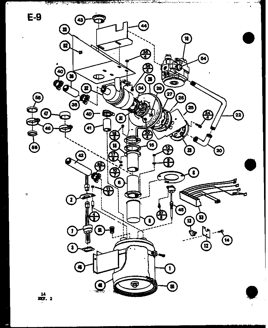Amana EGHW100DA-3/P68745-2F pump and heat transfer module diagram