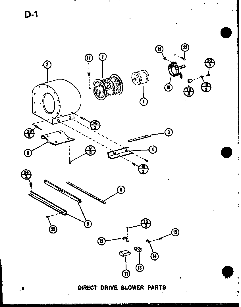 Amana GC65DN-2/P68838-1F direct drive blower parts (gce65dn-2/p68837-1f) (gce80dn/p68837-2f) (gce80dn-3/p68837-3f) (gce105dn/p68837-4f) (gce105dn-3/p68837-5f) (gce120dn/p68837-6f) (gce120dn-3.5/p68837-7f) diagram