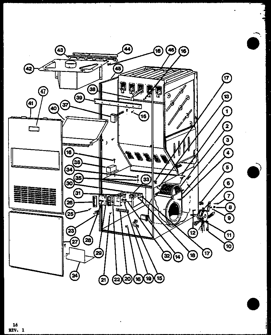 Amana GHE100-4/P69590-15F (ghe125-4/p69590-16f) (ghe150-5/p69590-17f) diagram