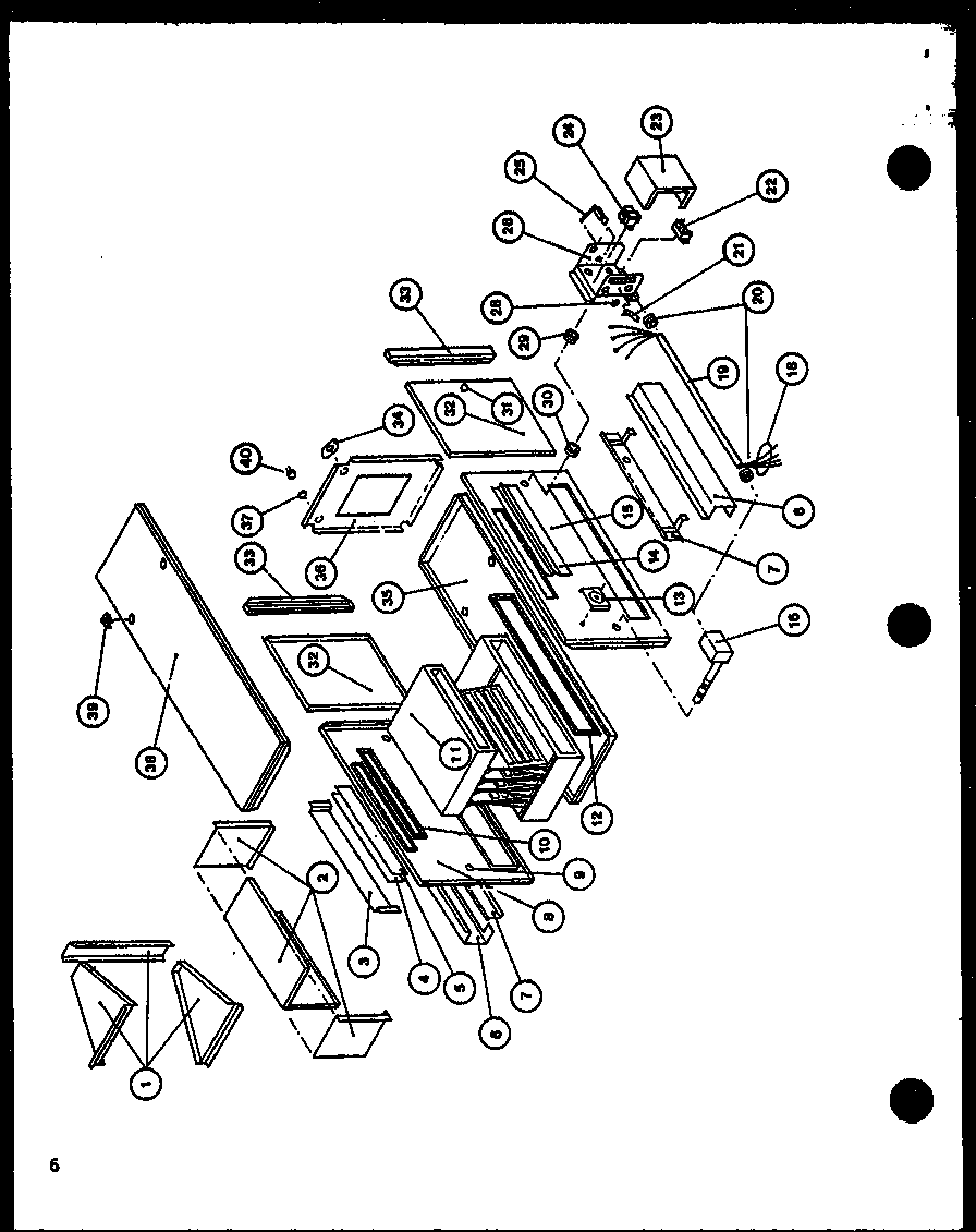 Amana GS120DN5/P9661208F heat exchanger and collector box diagram