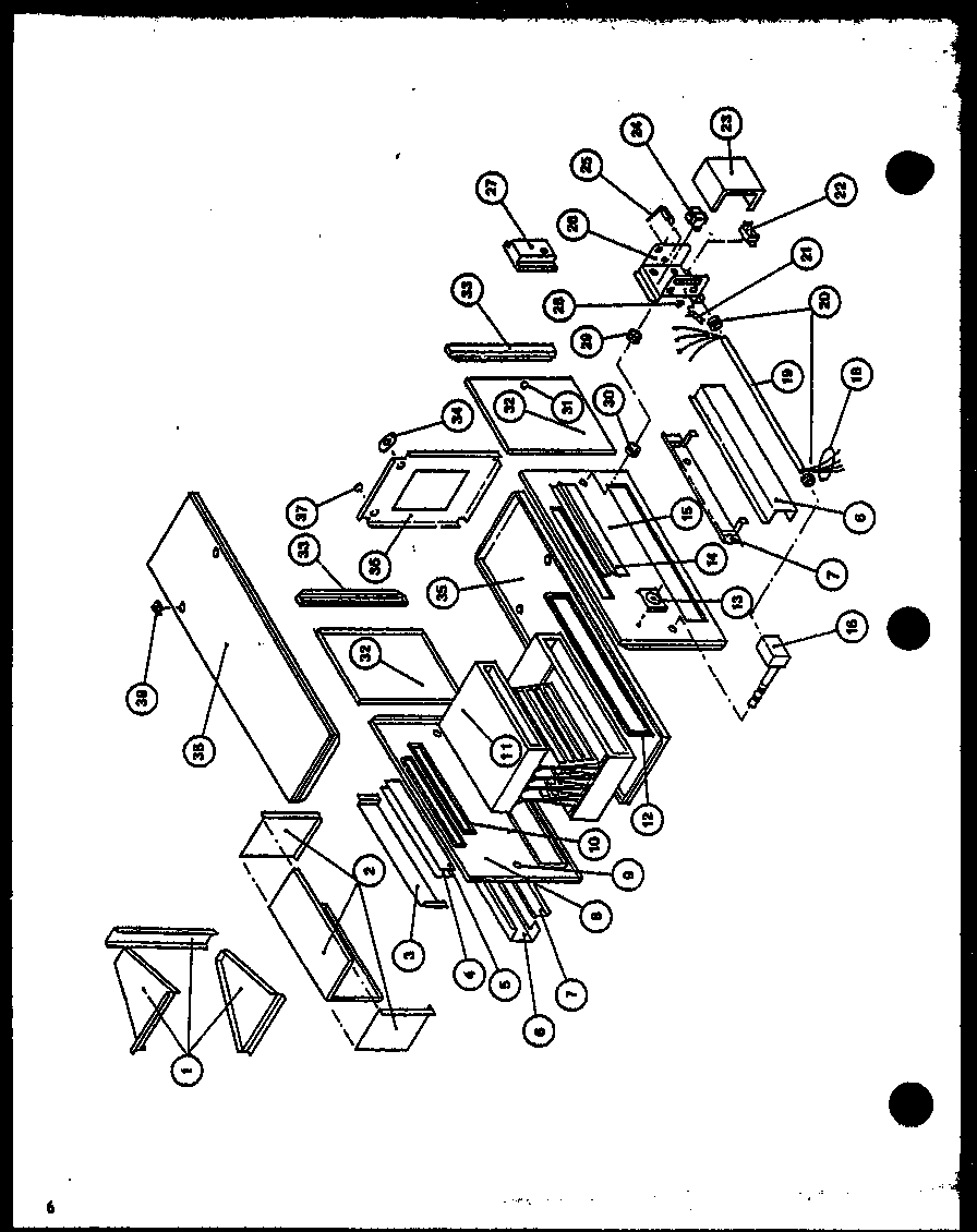 Amana GSE50DN3X/P9991310F heat exchanger & collector box assembly diagram