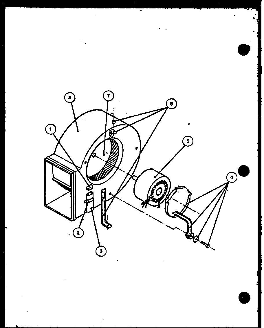 Amana GSE50DN3X/P9991310F blower assembly diagram