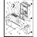 Amana GHN70A30/P9961502F gas burners and manifold diagram