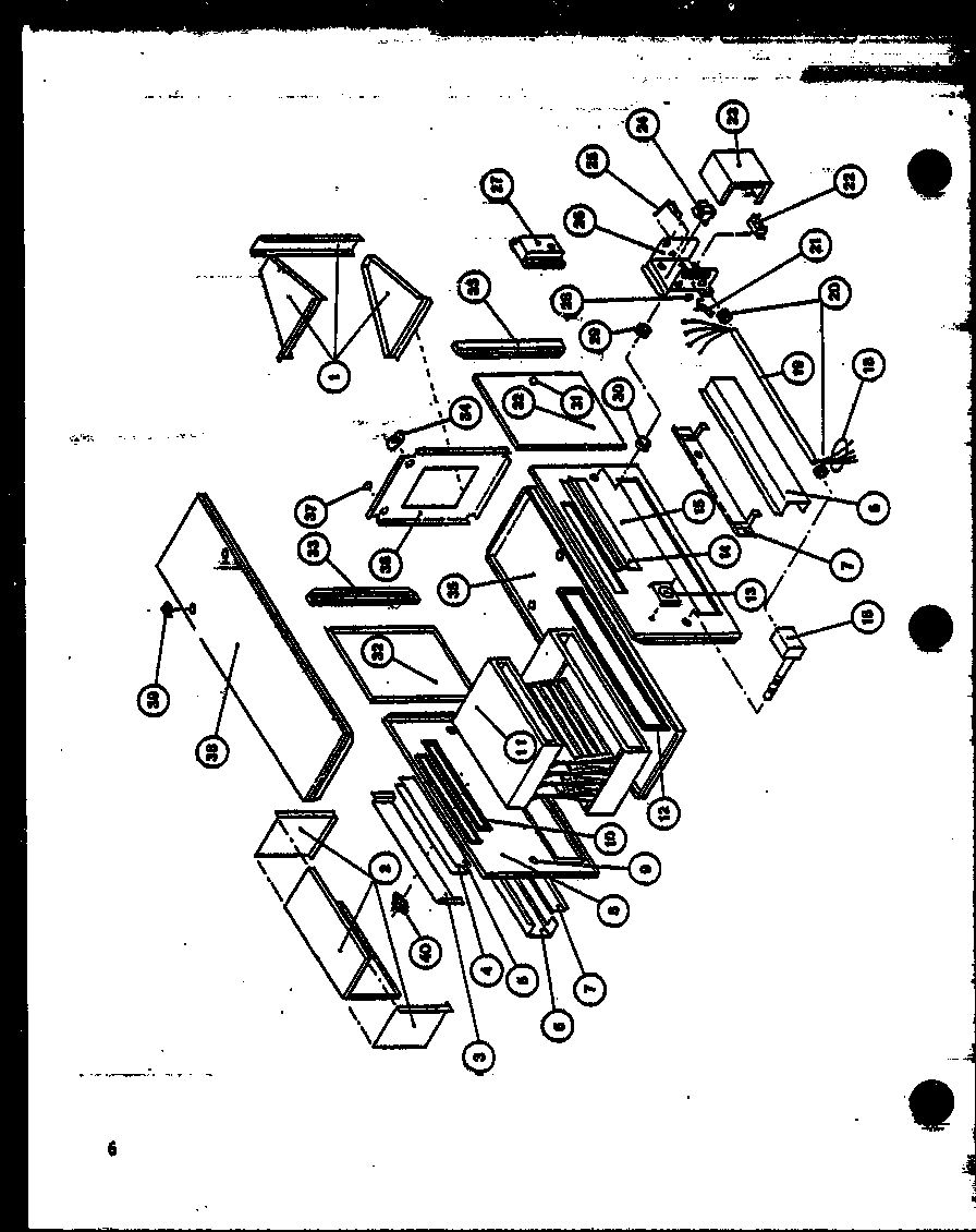 Amana GSE50DN2C/P9824204F heat exchanger & collector box diagram