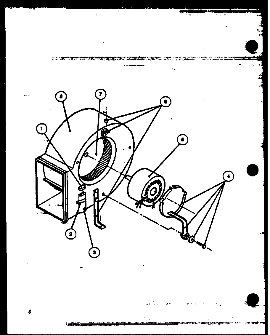 Amana GSE50DN2C/P9824204F blower assembly diagram