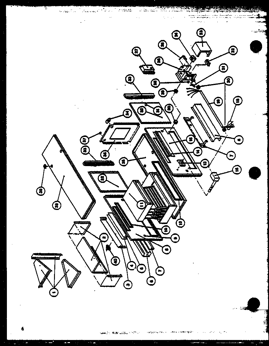 Amana GSE100DN5X/P9824212F heat exchanger & collector box diagram